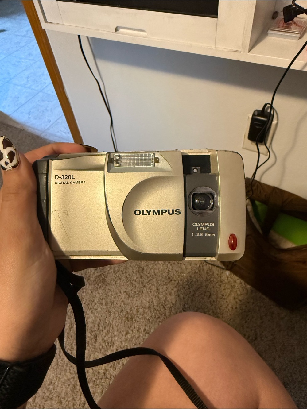 Olympus Silver Compact Point-and-Shoot Digital Camera
